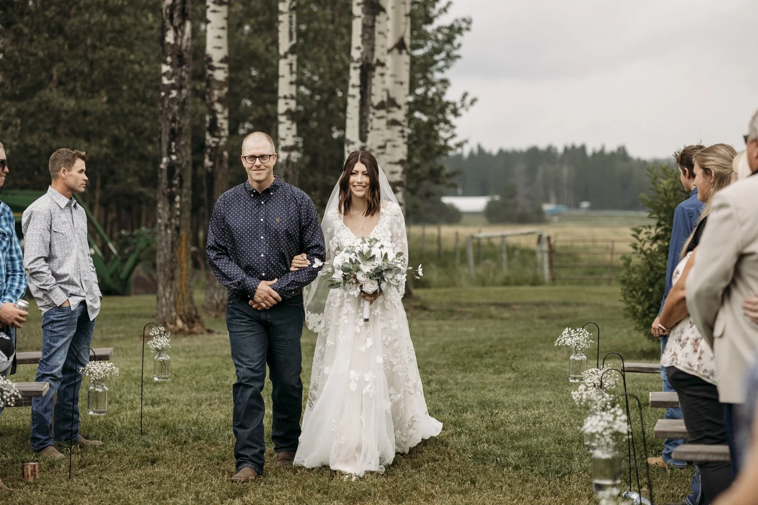 Backyard wedding ceremony in alberta 