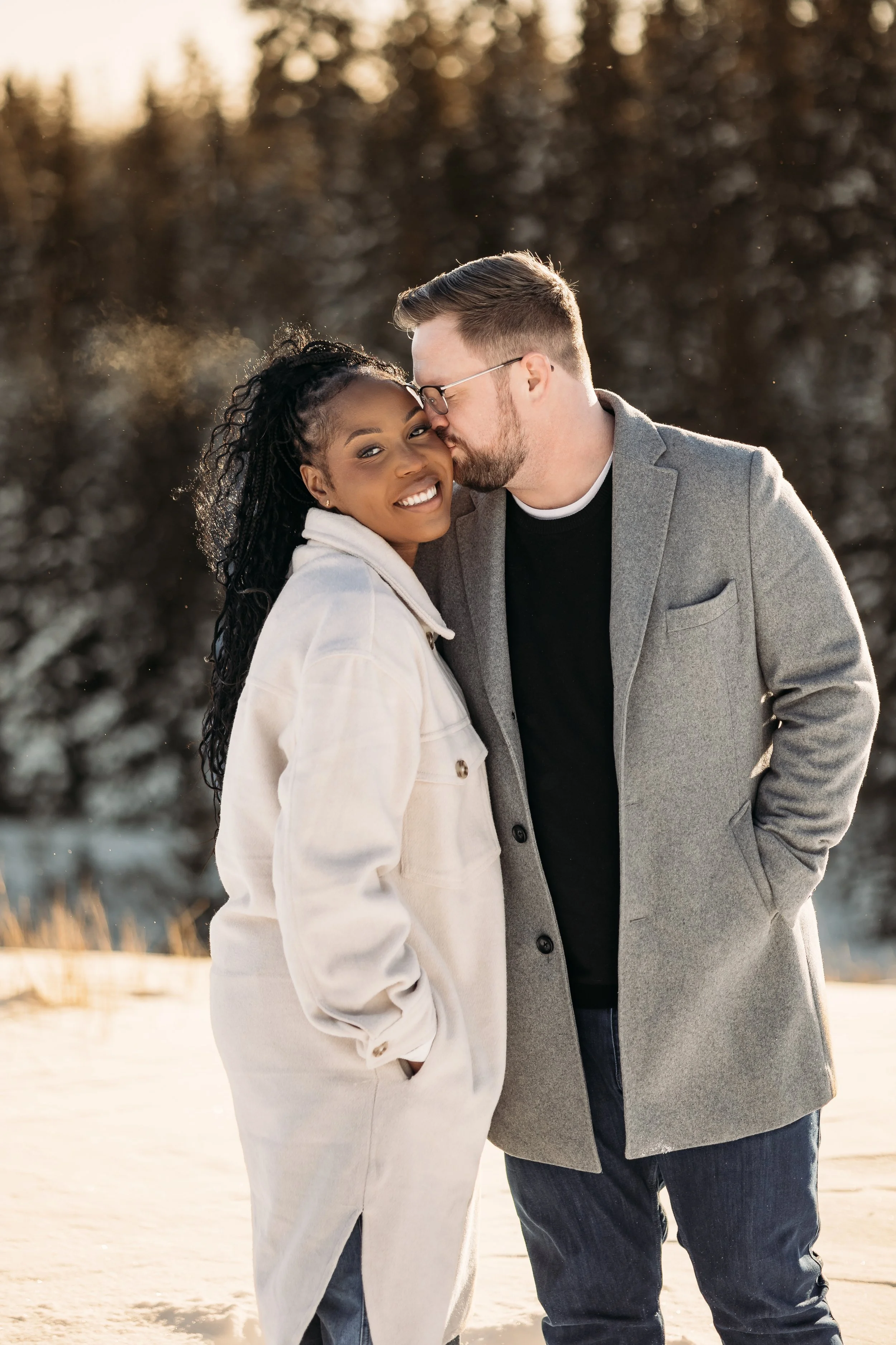 engagement photos at mactaggart sanctuary in edmonton alberta photography by edmonton alberta wedding photographer tays photos and beauty