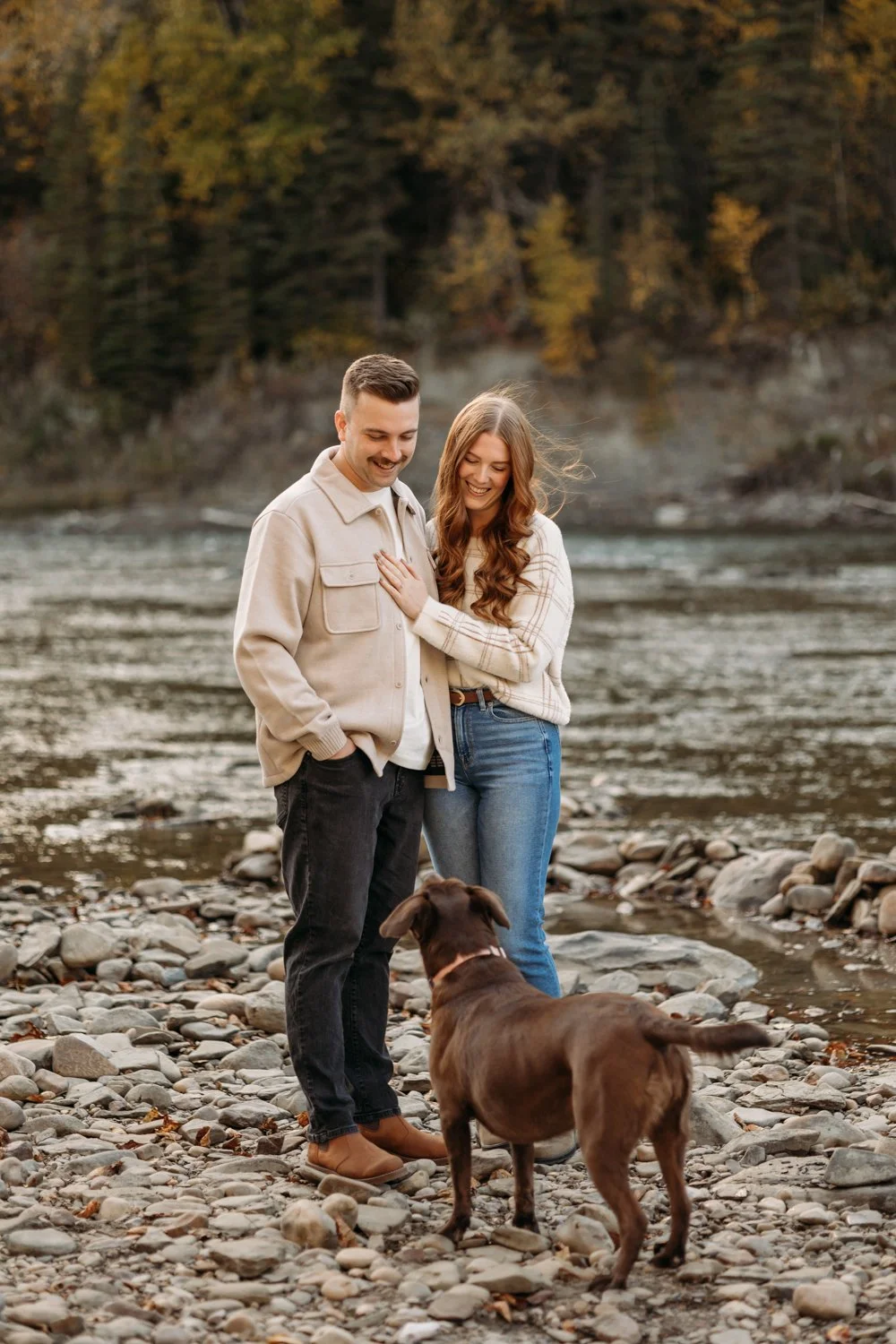 Pembina River Engagement Photography
