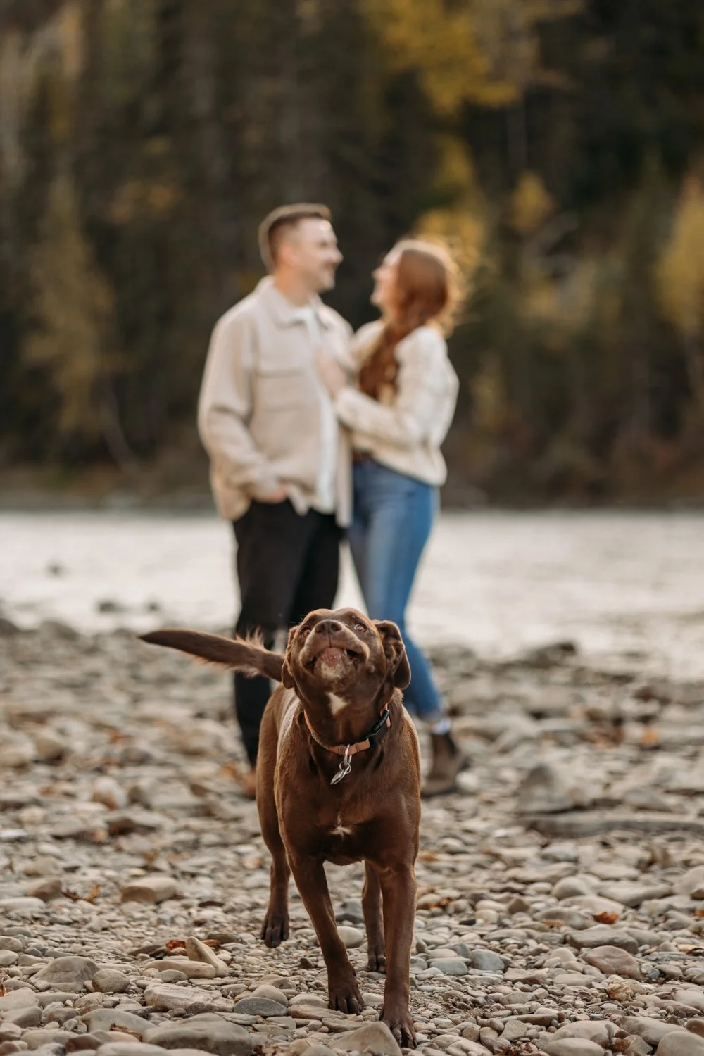 Pembina River Engagement Photography