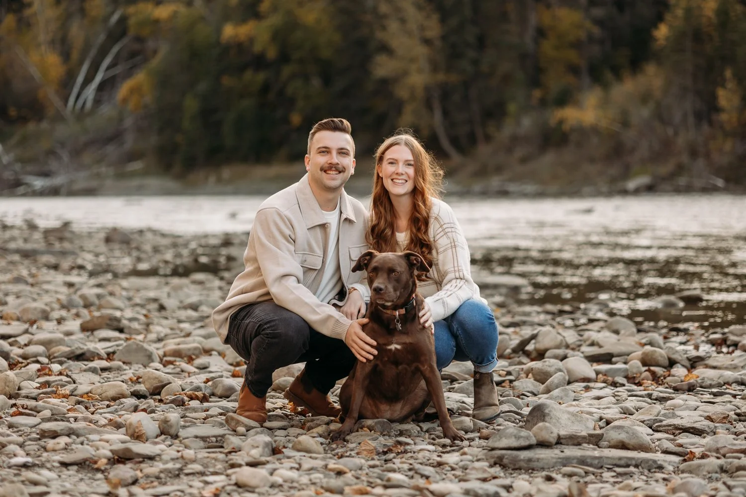 Pembina River Engagement Photography