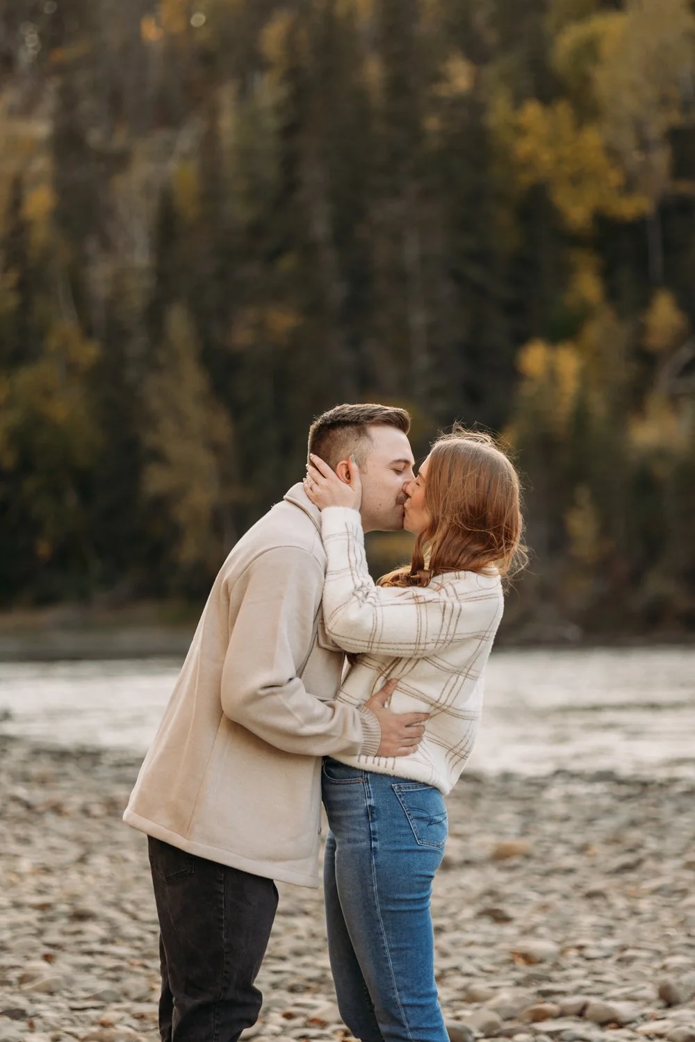 Pembina River Engagement Photography