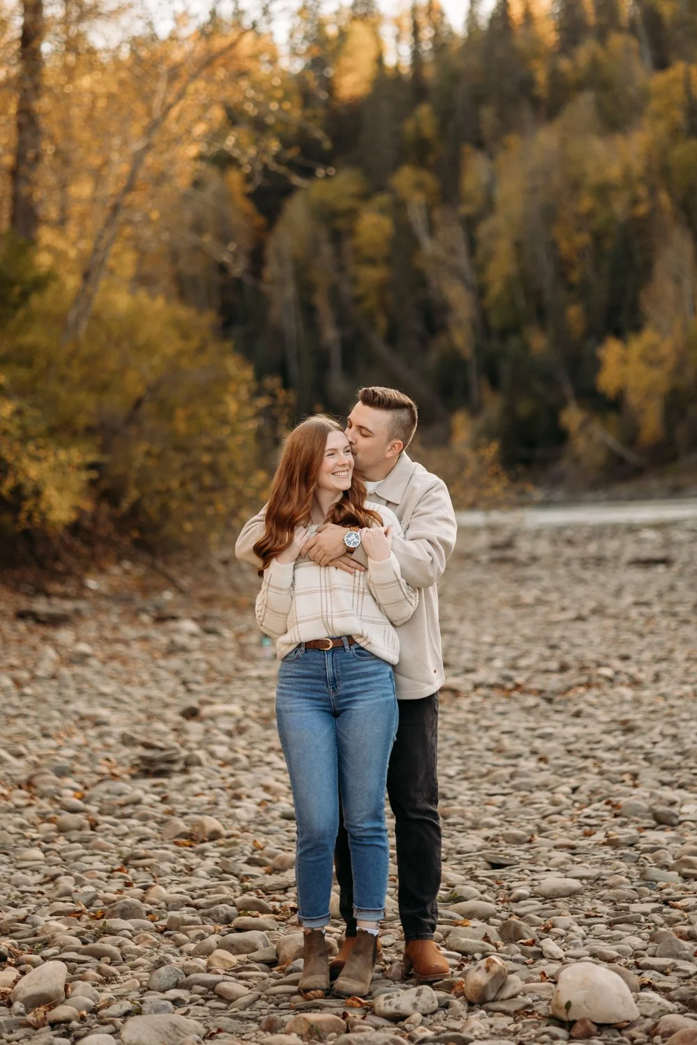 Pembina River Engagement Photography