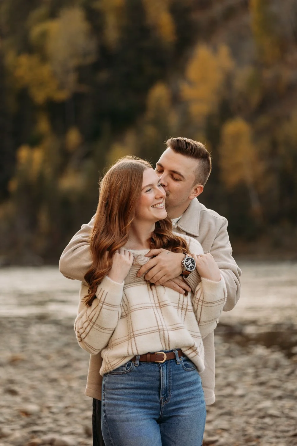 Pembina River Engagement Photography