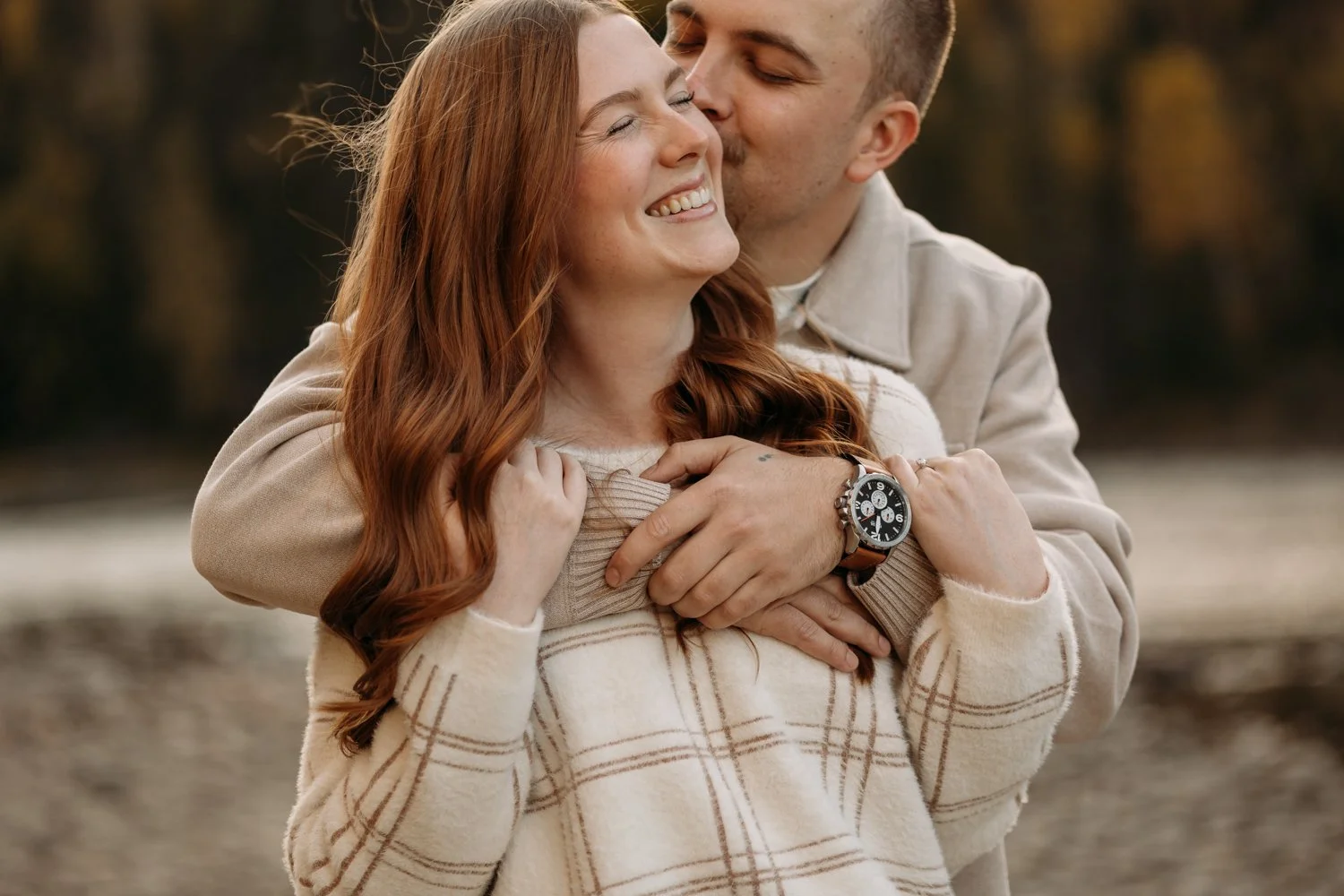Pembina River Engagement Photography