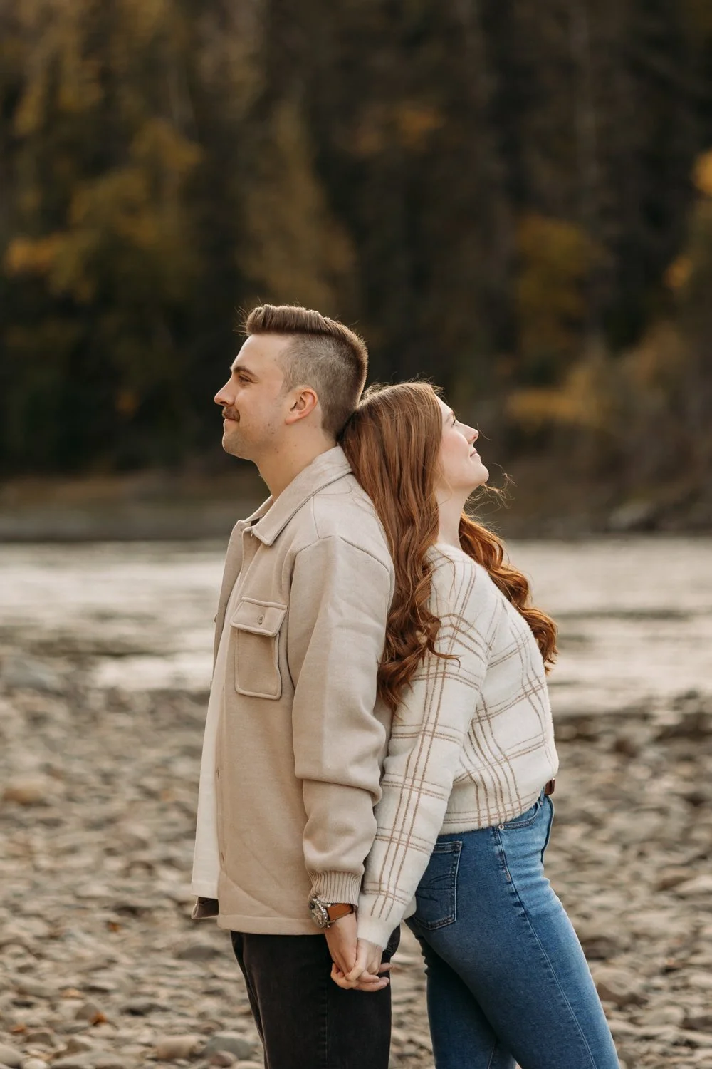 Pembina River Engagement Photography