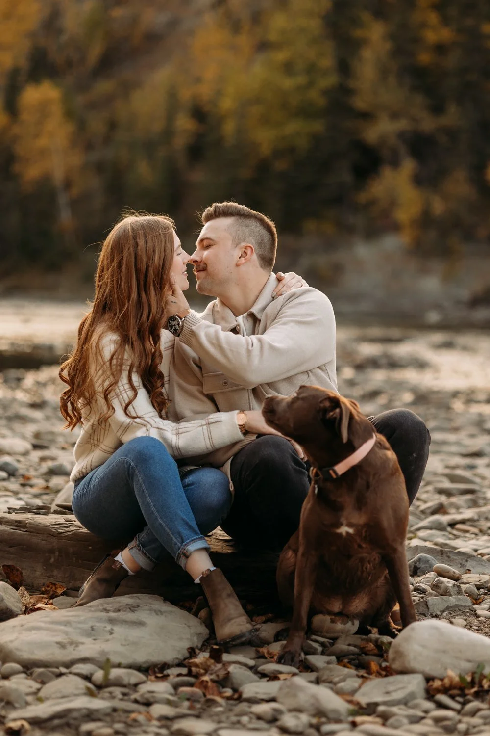 Pembina River Engagement Photography