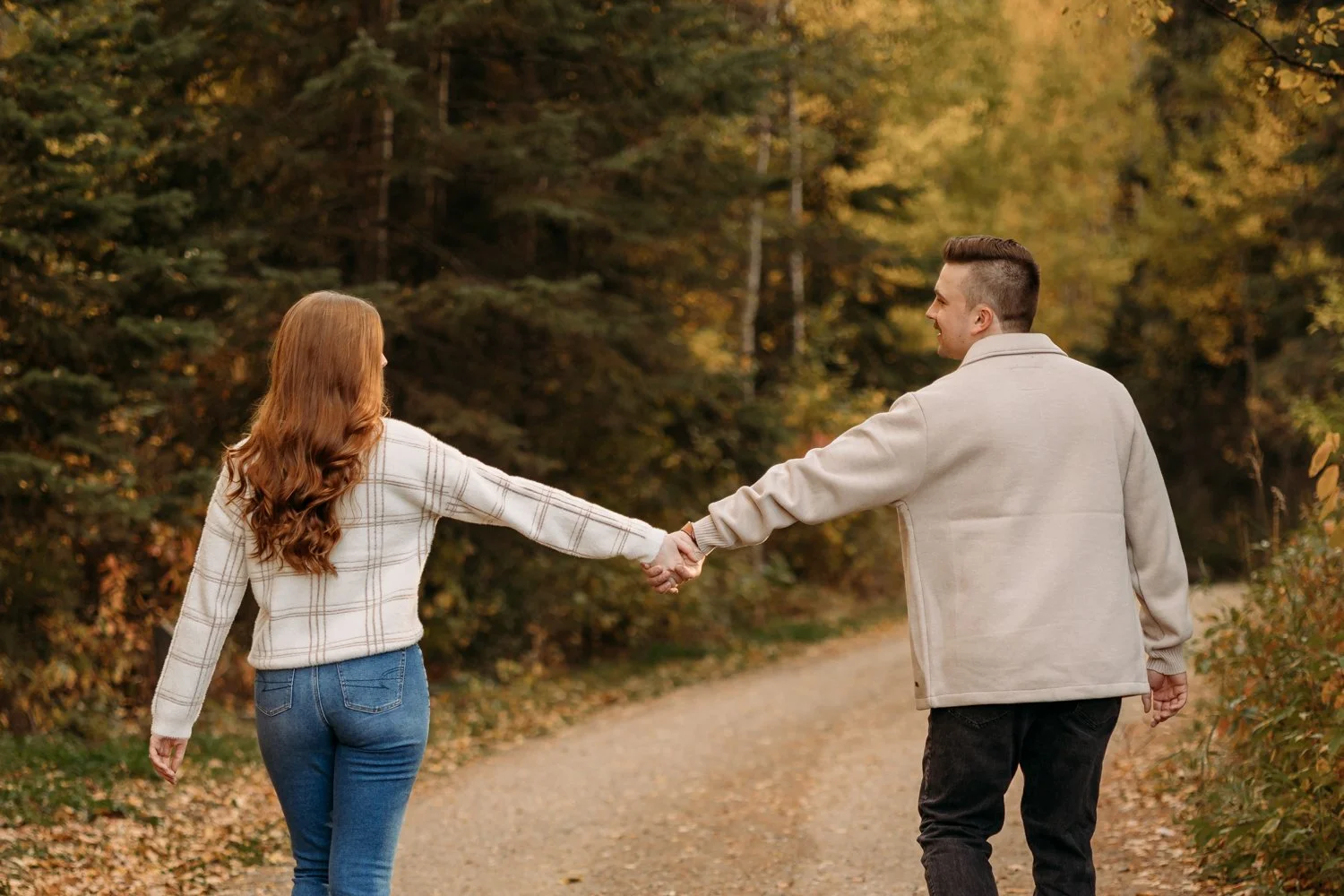 Pembina River Engagement Photography