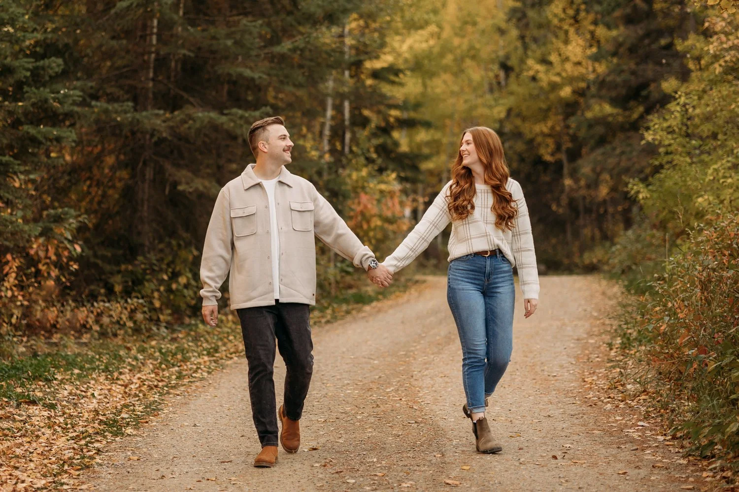Pembina River Engagement Photography