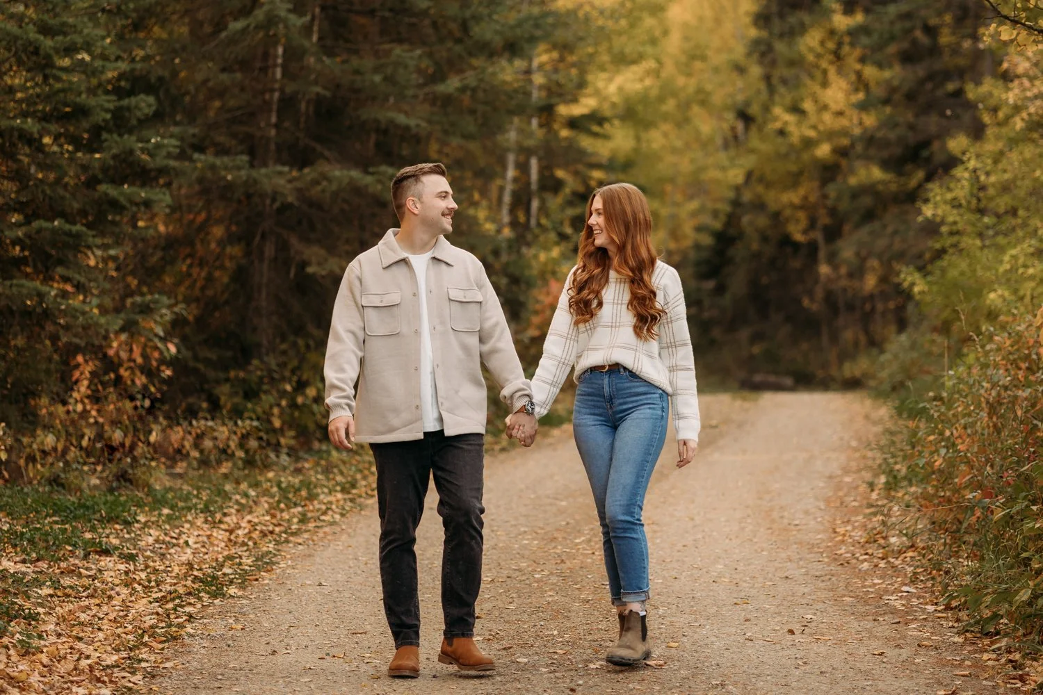Pembina River Engagement Photography