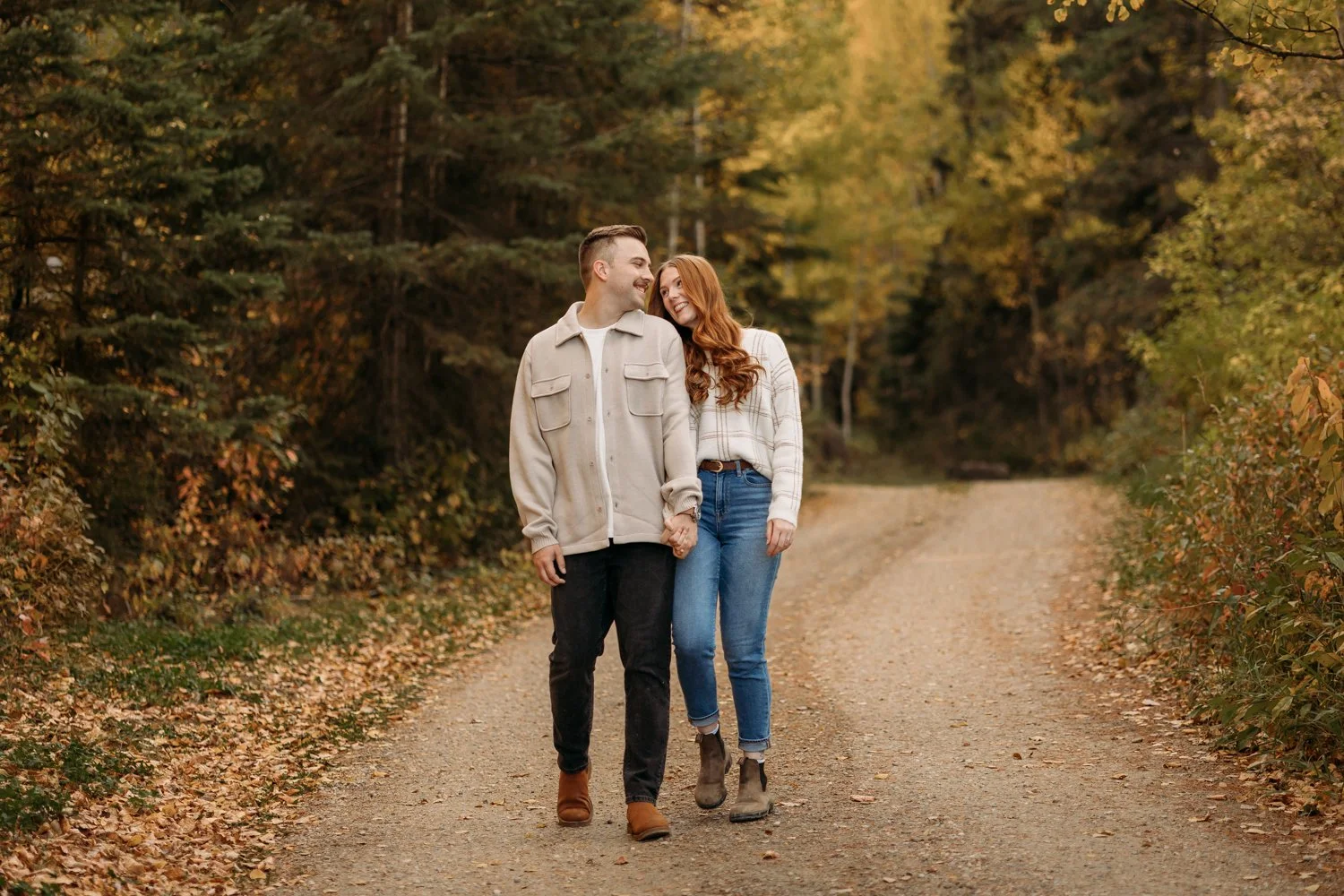 Pembina River Engagement Photography