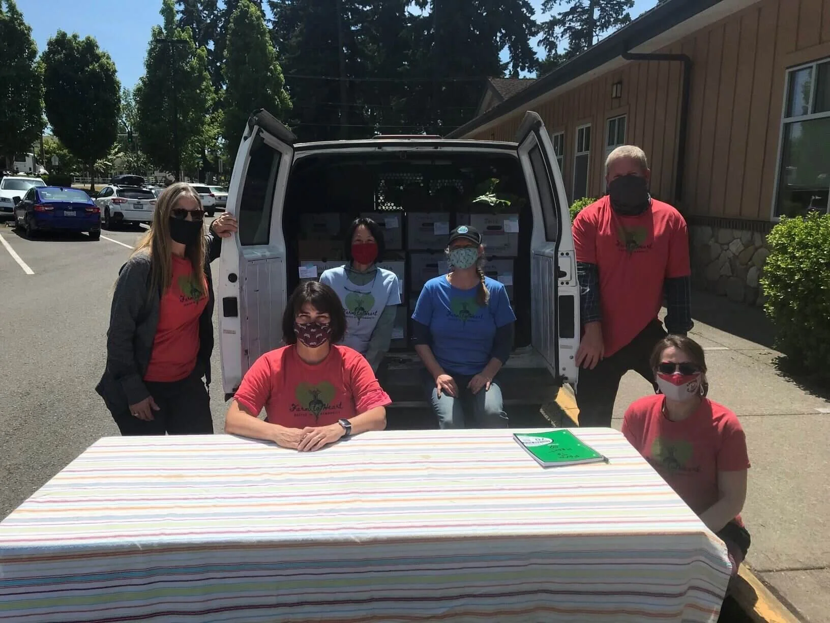 Part of the Farm to Heart Team | From left: Staci, Chris, Phyllis, April, Brad, Judit.