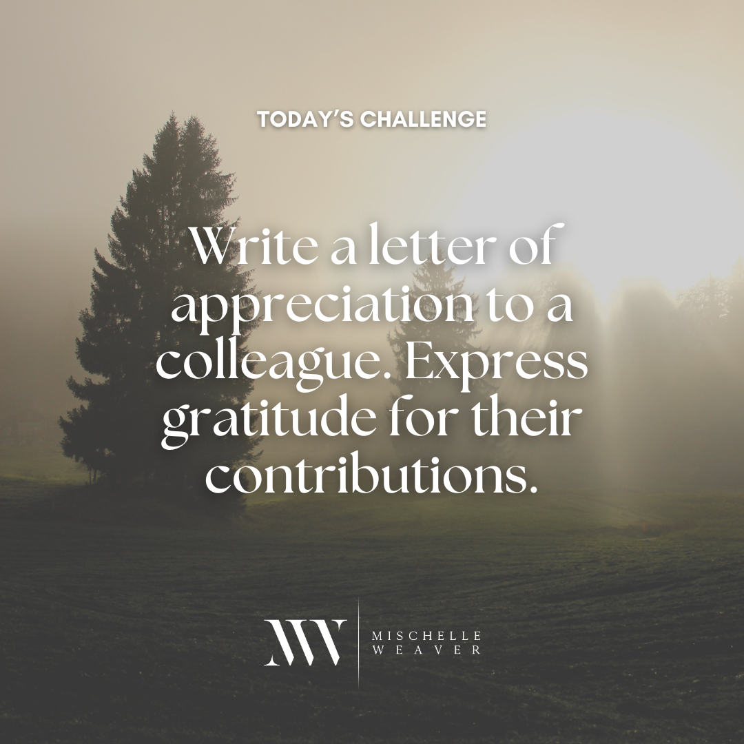Day 71: Writing a Letter of Appreciation to a Colleague