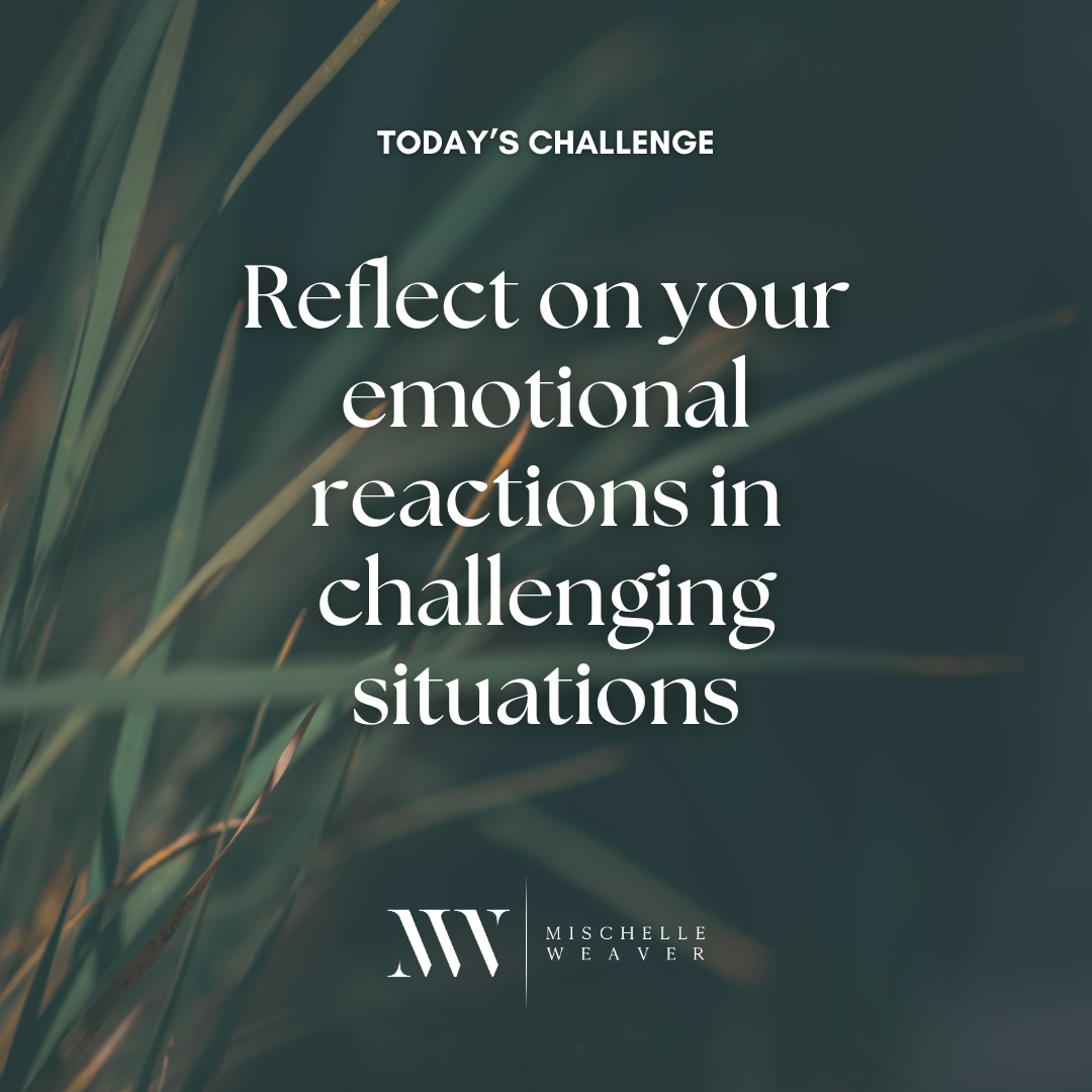 Day 39: Reflect on your emotional reactions in challenging situations
