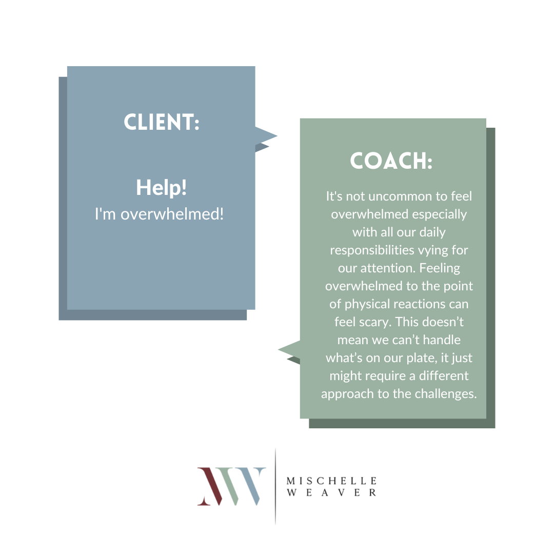 How can I move forward when I'm too overwhelmed?