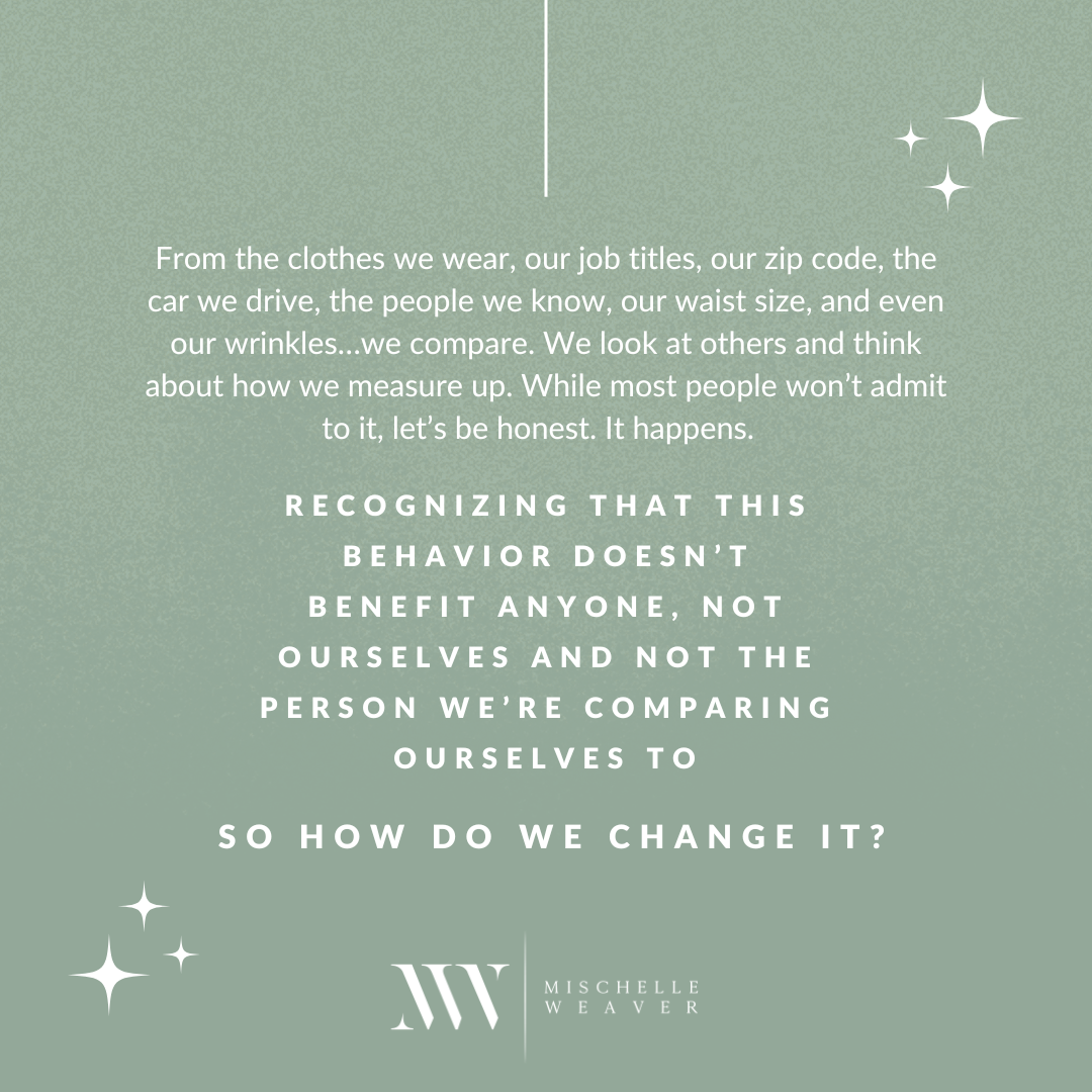 How do I stop the comparison game