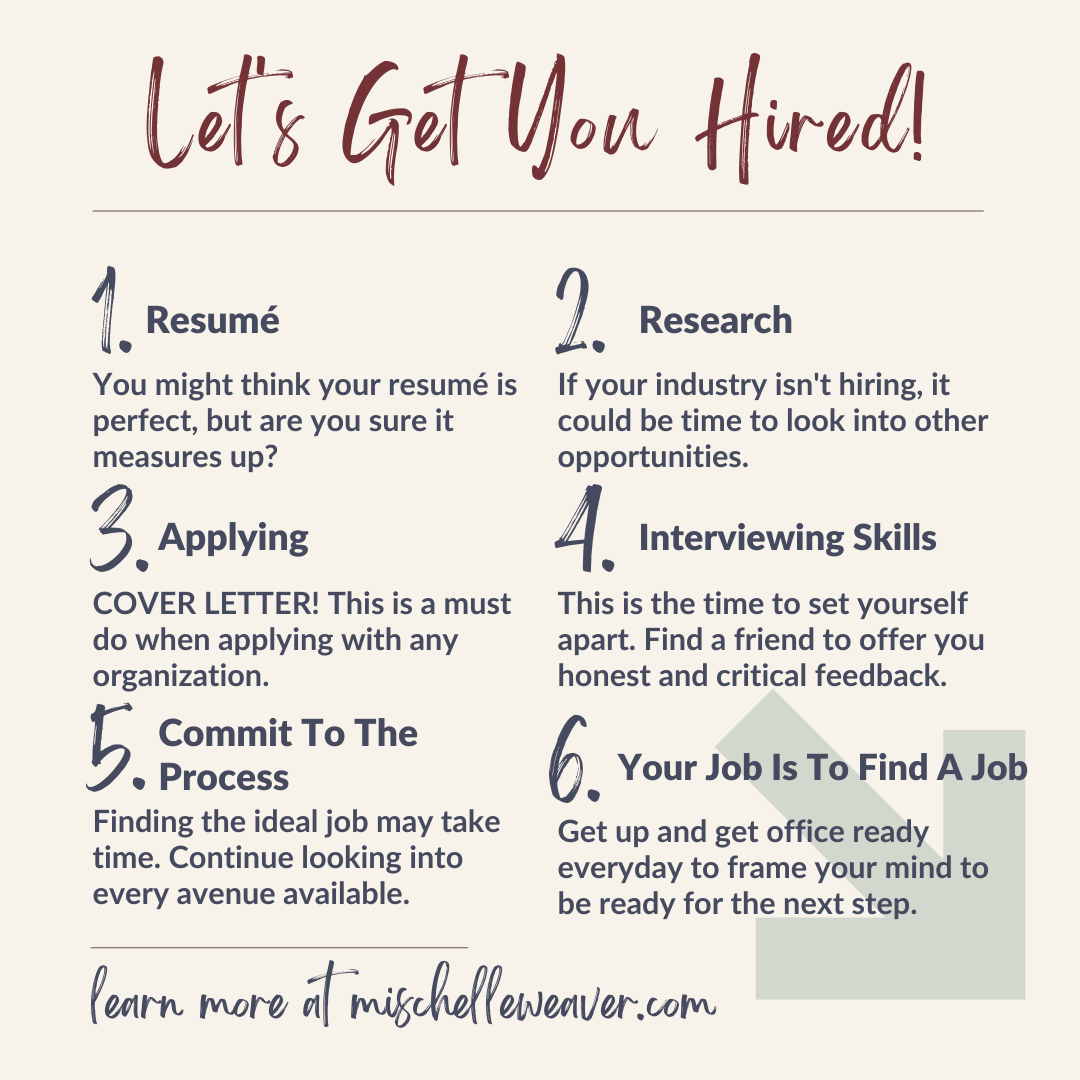 How do I get hired for a new job?