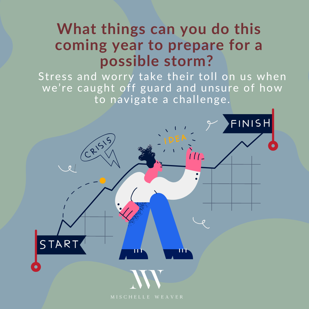 What things can you do this coming year to prepare for a possible storm