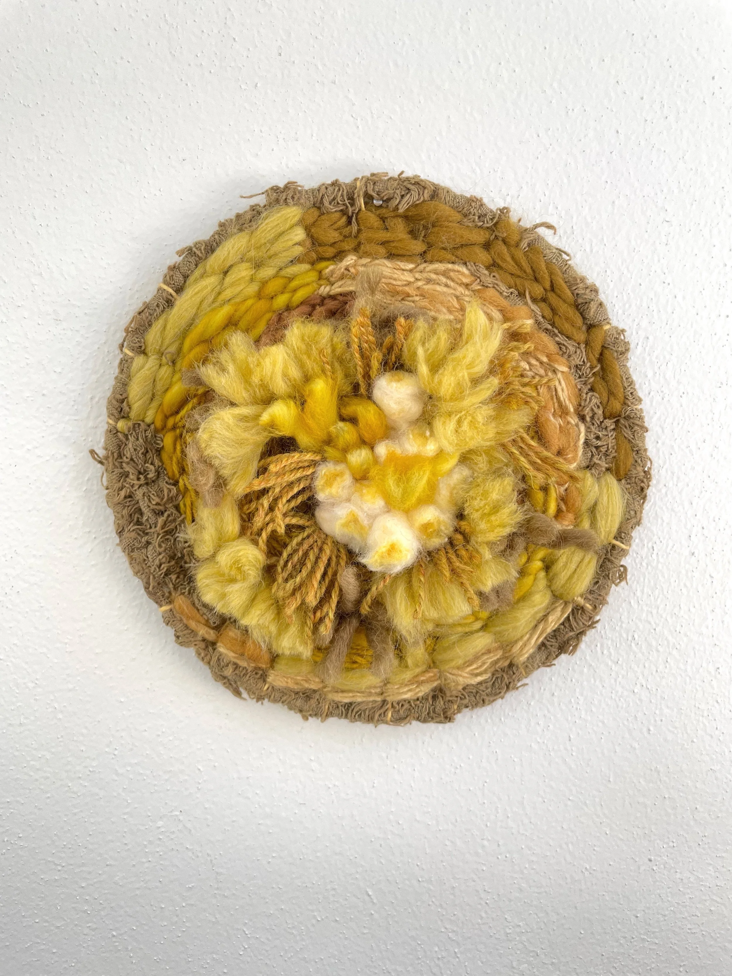 Sun, Katie Boland, Fiber on Metal, 7.5”x7.5”, $85.jpg
