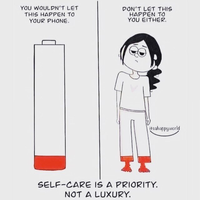 🤔 When you think of &lsquo;self-care&rsquo; do you think of a day at the spa?  A mani-pedi?  A box of chocolates? 
.
Those are luxuries.  Self-care is your priority. 
.
Think of setting boundaries, reaching out to others with gratitude, changing up 