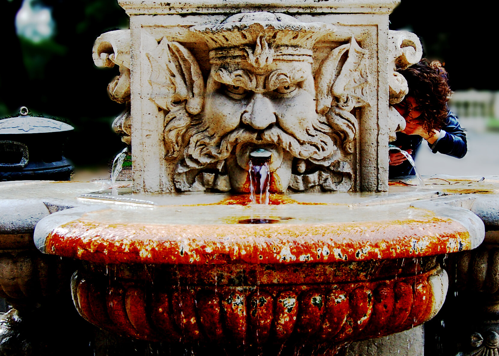 Title: Villa Borghese Fountain