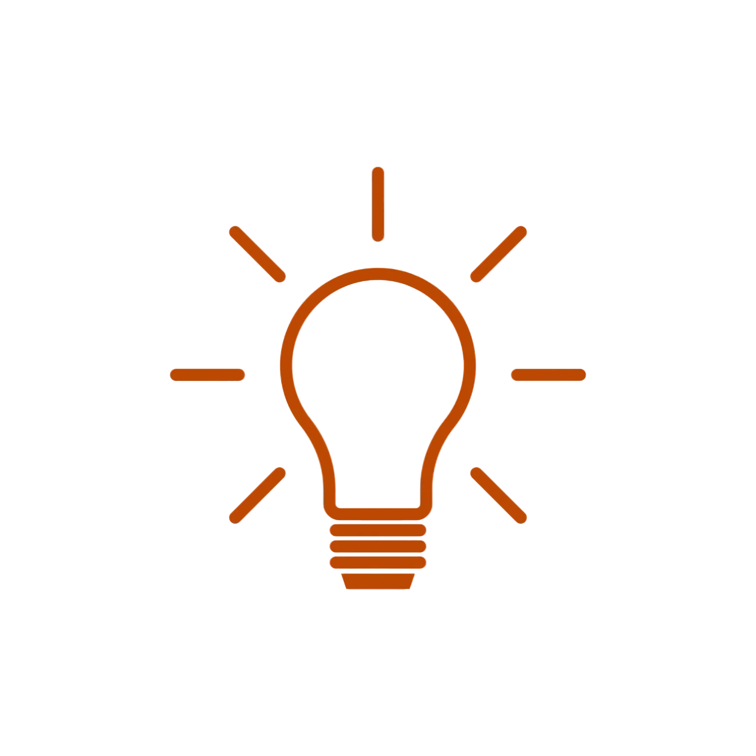 orange light bulb icon