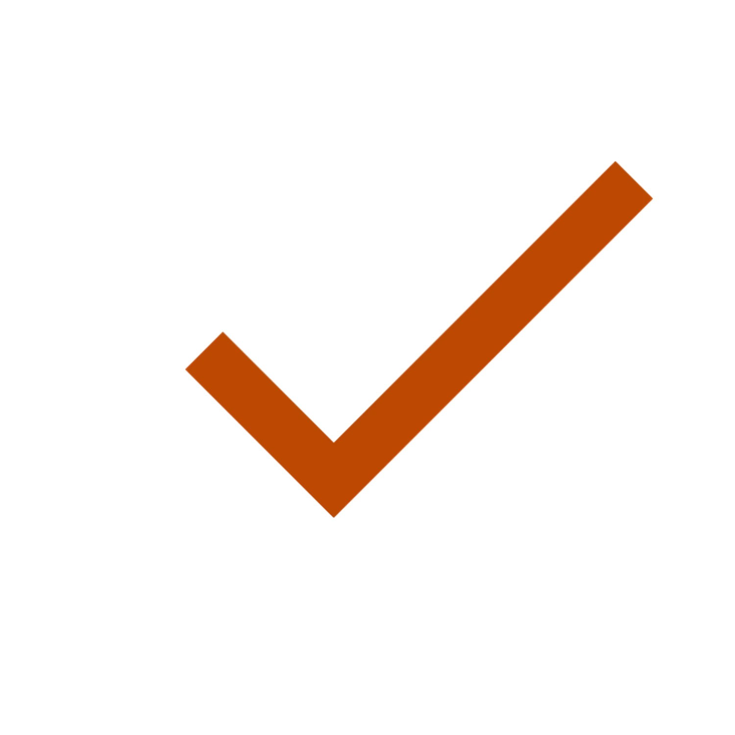 Orange check mark icon