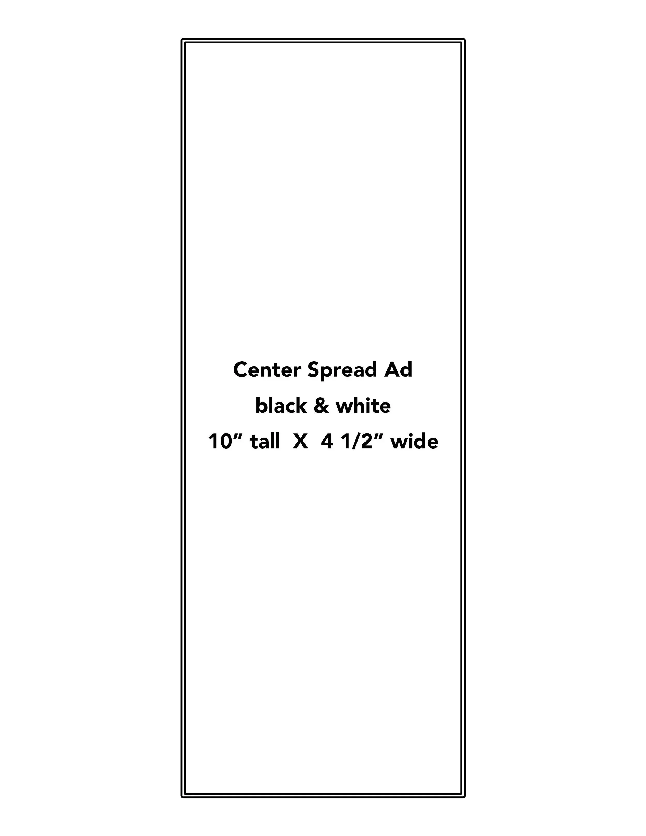 Center Spread Ad (Full Color)