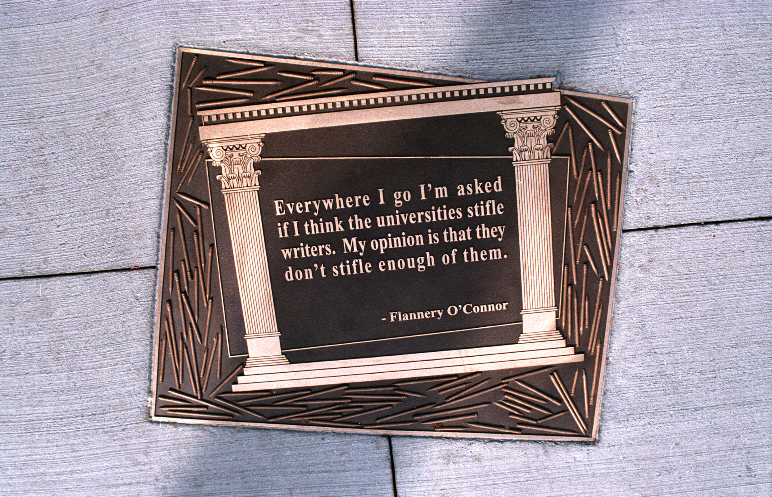 Iowa City Literary Walk, O'Connor Quote .jpg