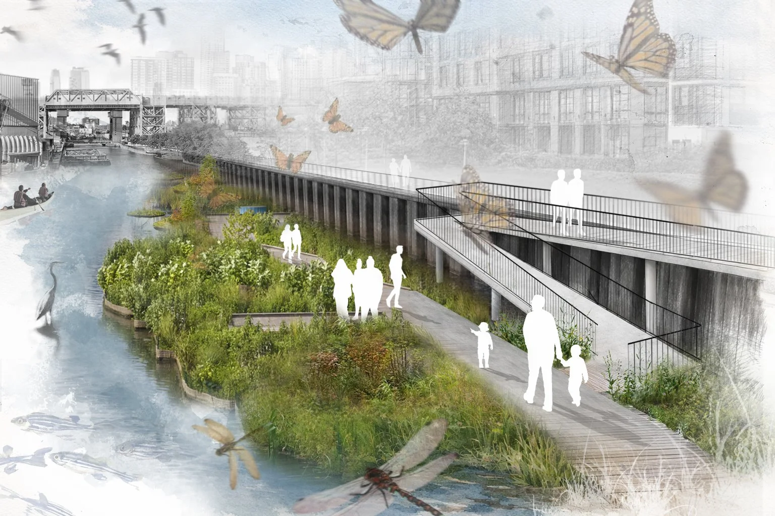 Design Trust Water RFP Semifinalists - Gowanus Canal Floating Wetland Habitats 