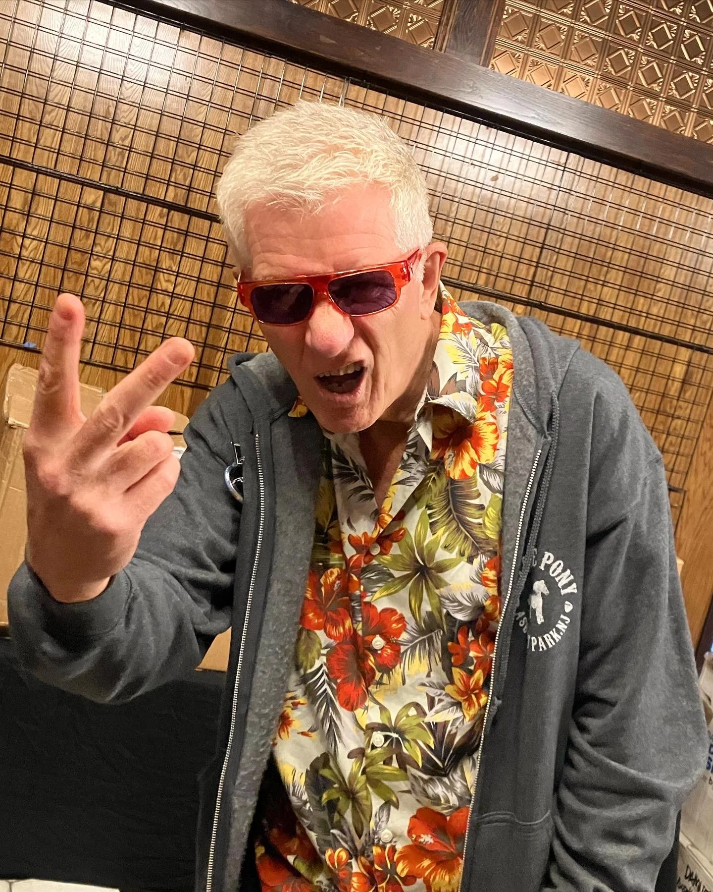 POPTONES-Pink/Purple on Captain Sensible of The Damned