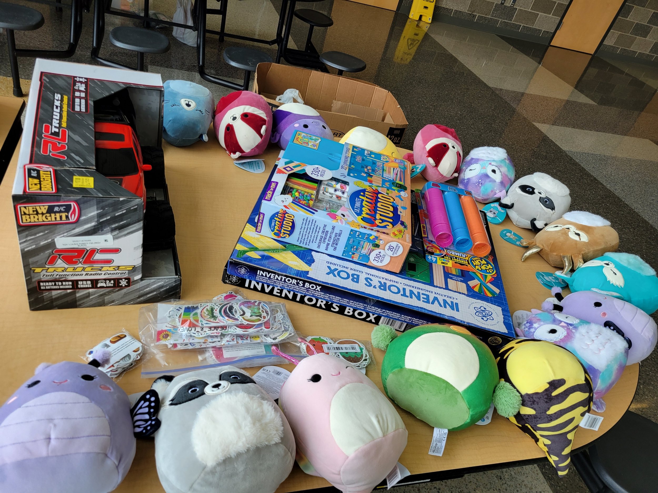 Squishmallows are worth 75 bracelets, and are the highest-priced prize item!