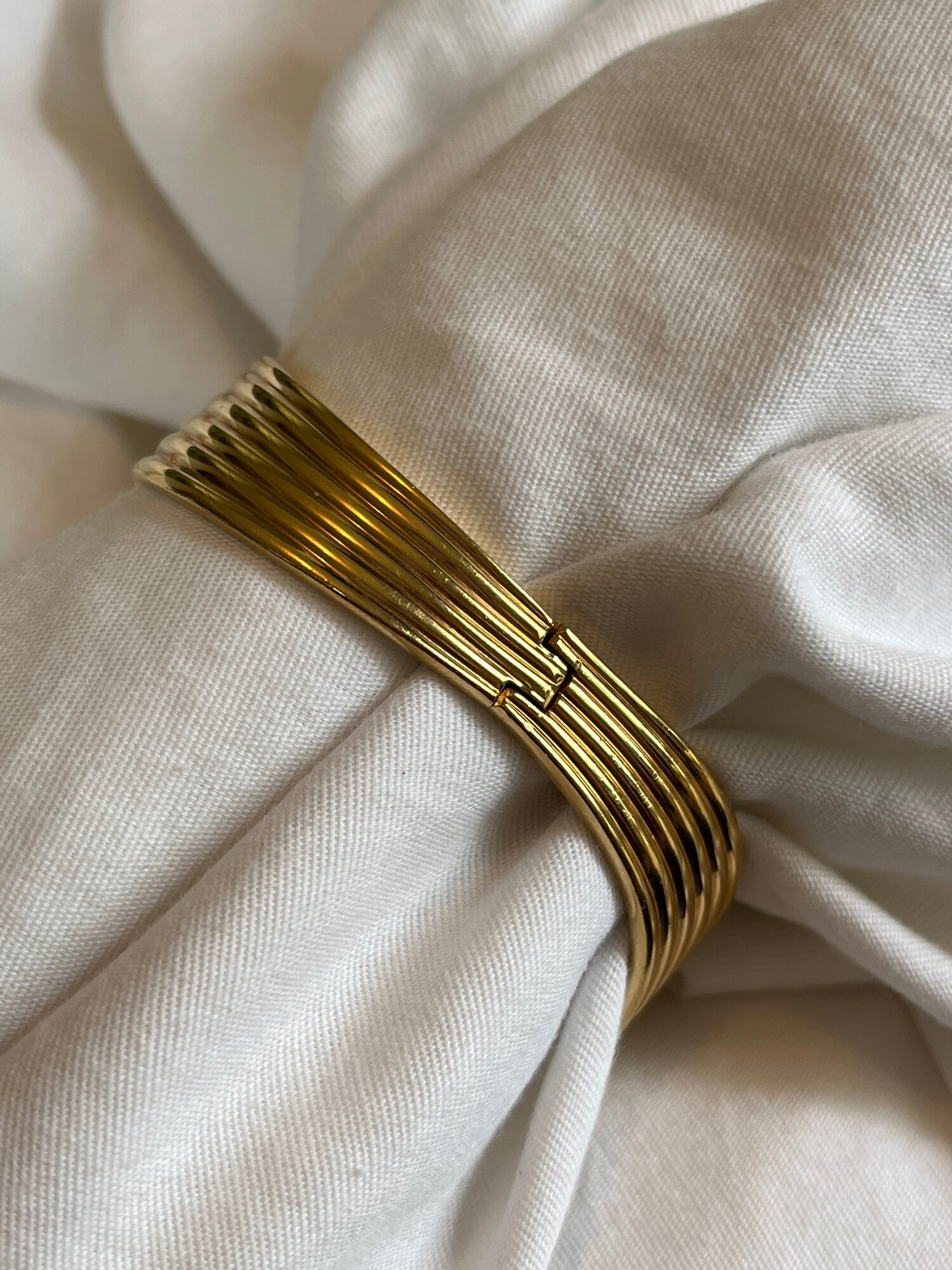 7” gold watch cuff Studios Calypso —