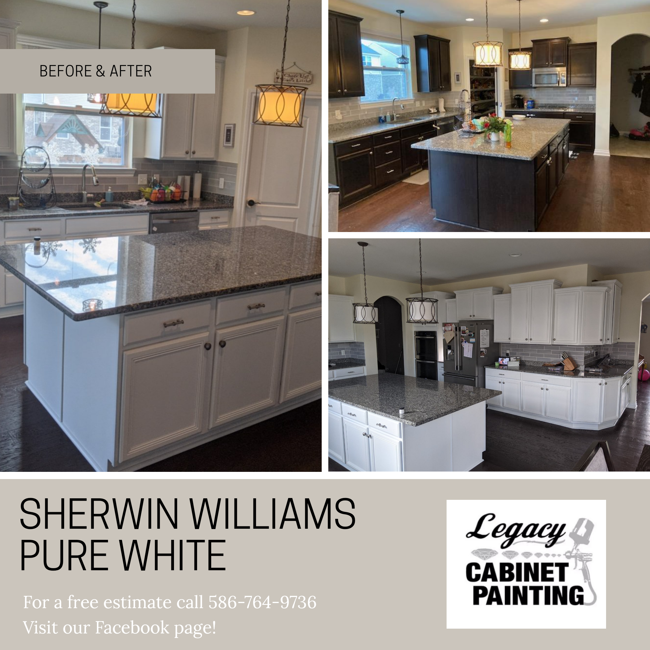 Traditional Kitchen Remodel by Legacy Cabinet Painting inc. — Project 1 project photo