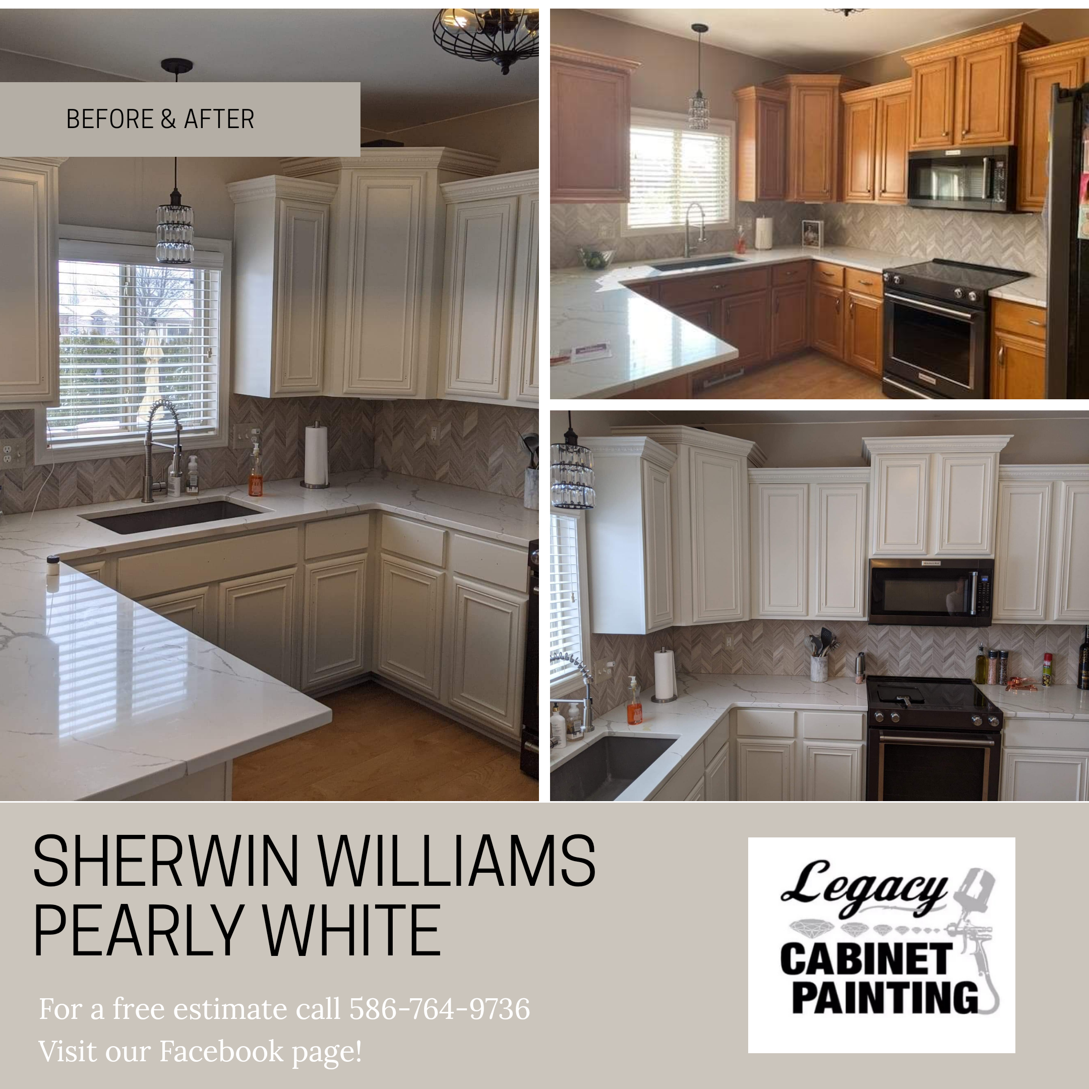 Traditional Kitchen Remodel by Legacy Cabinet Painting inc. — Project 4 project photo