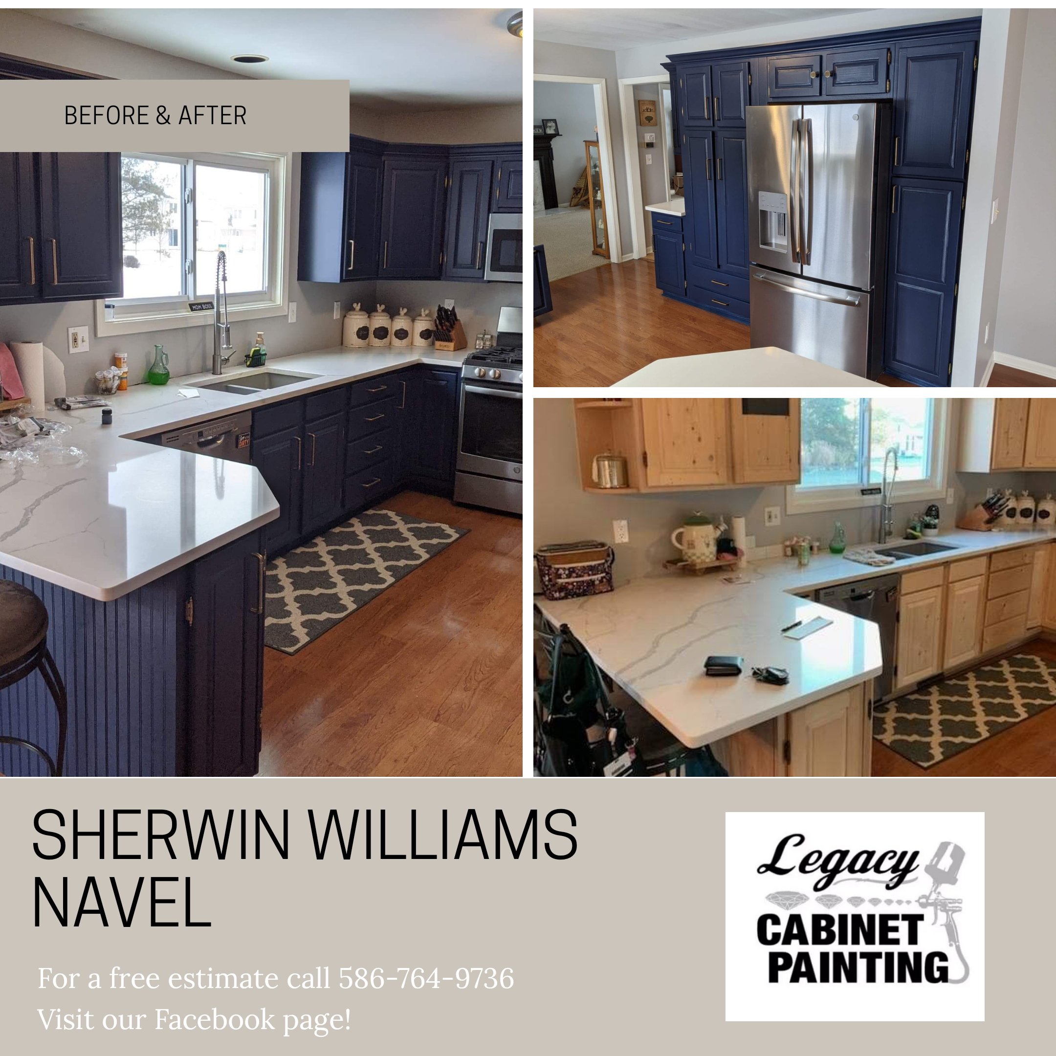 Traditional Kitchen Remodel by Legacy Cabinet Painting inc. — Project 3 project photo