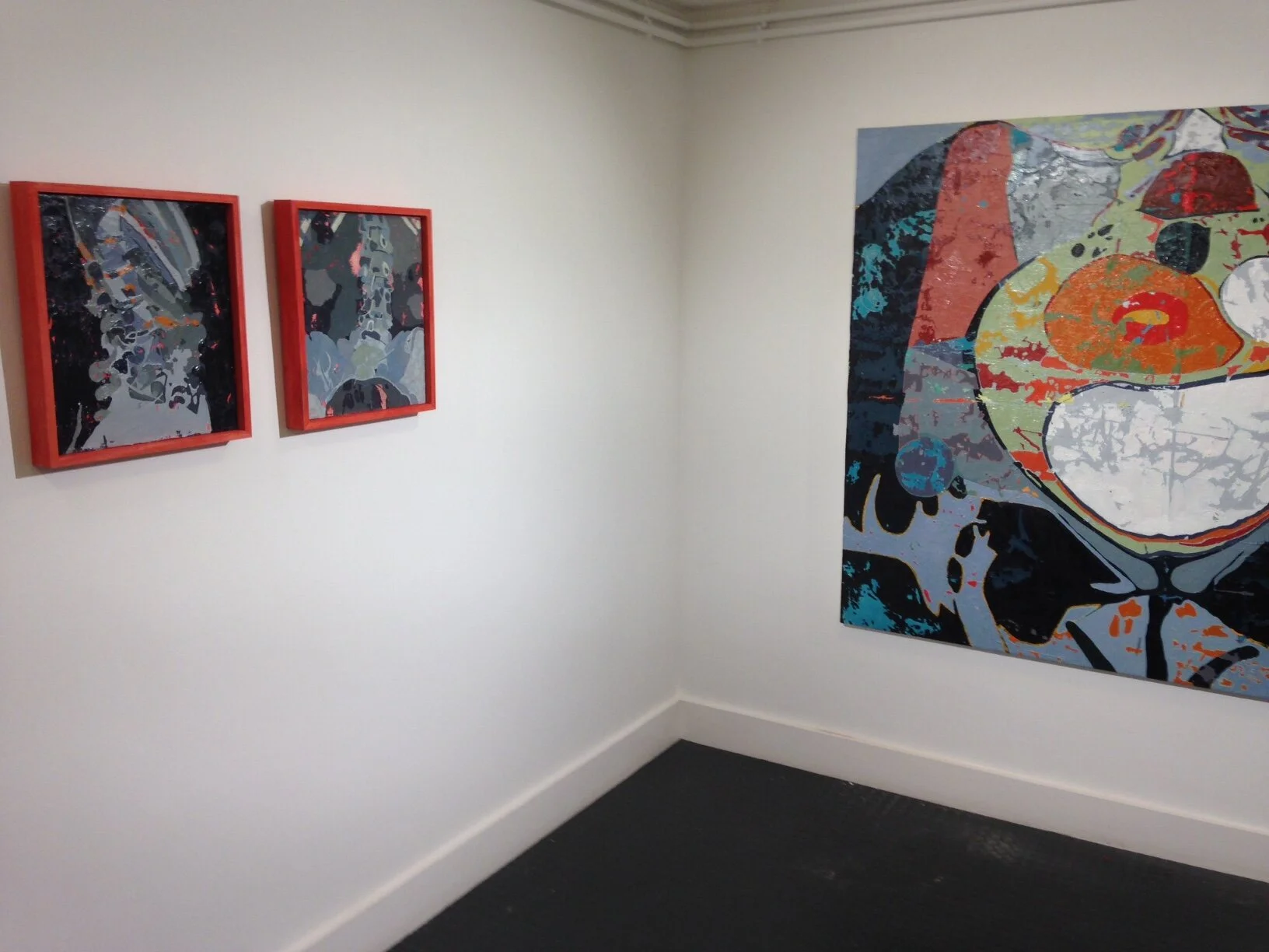 MRI and Xray images, Oil on Canvas, Instilation View.JPG