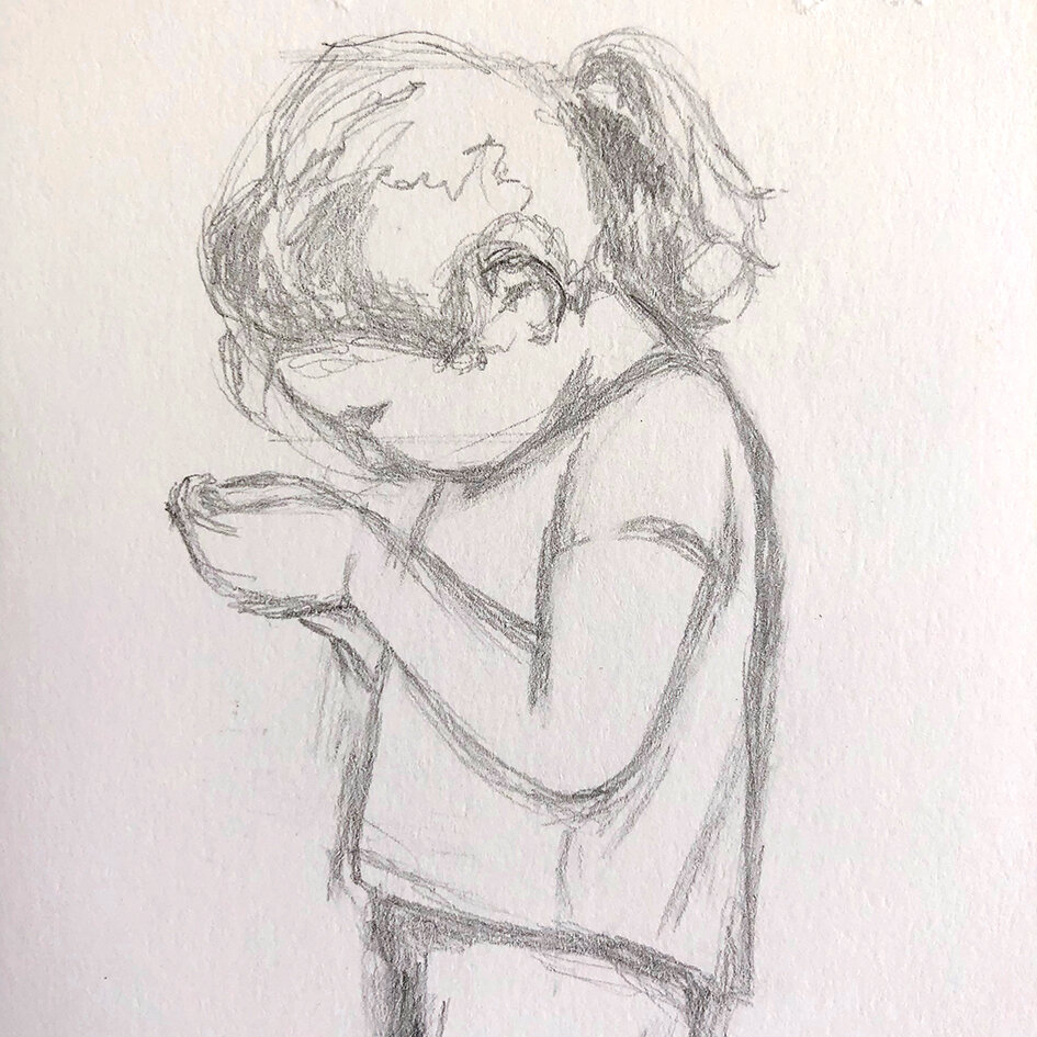 Ladybird (pencil) 29x29cm