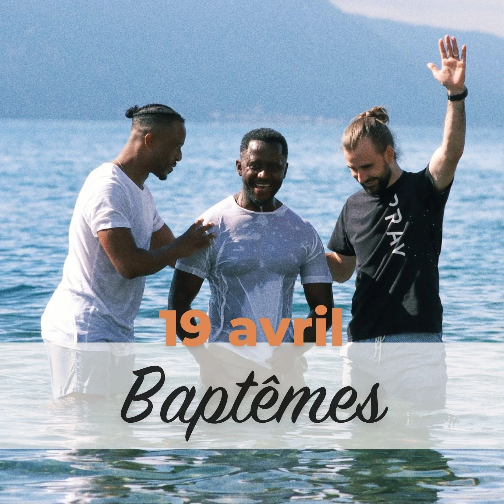 baptême dans un lac