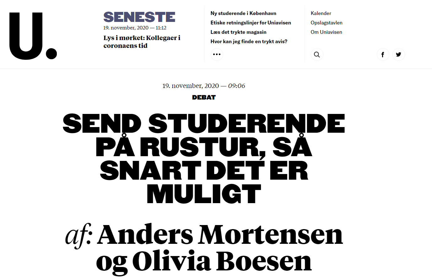 Studiestarten skal prioriteres