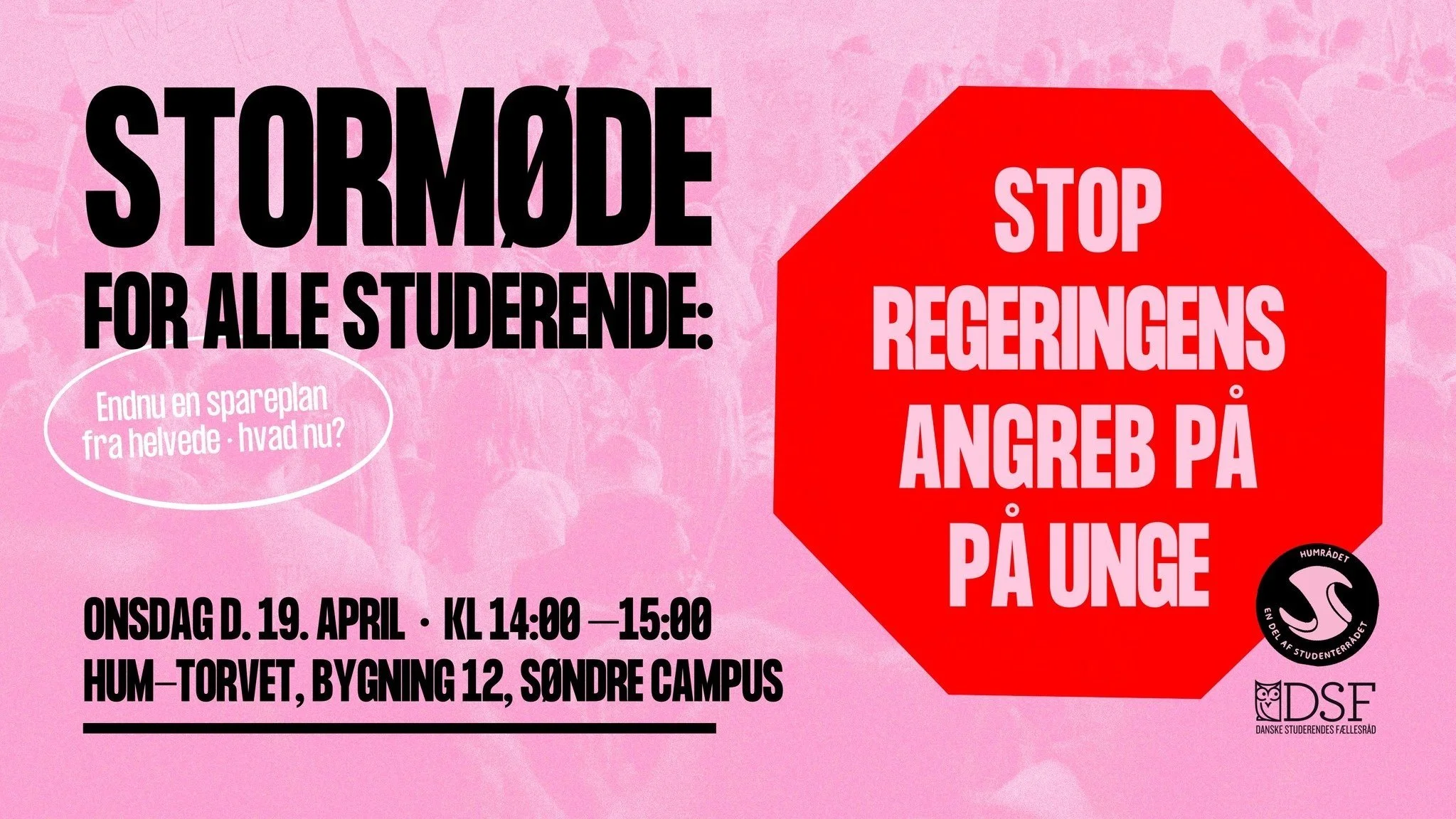 Stormøde om regeringens angreb på unge