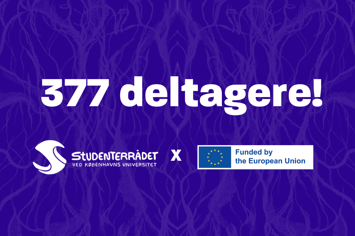 377 deltagere til arrangementer der styrker studenterdemokratiet!