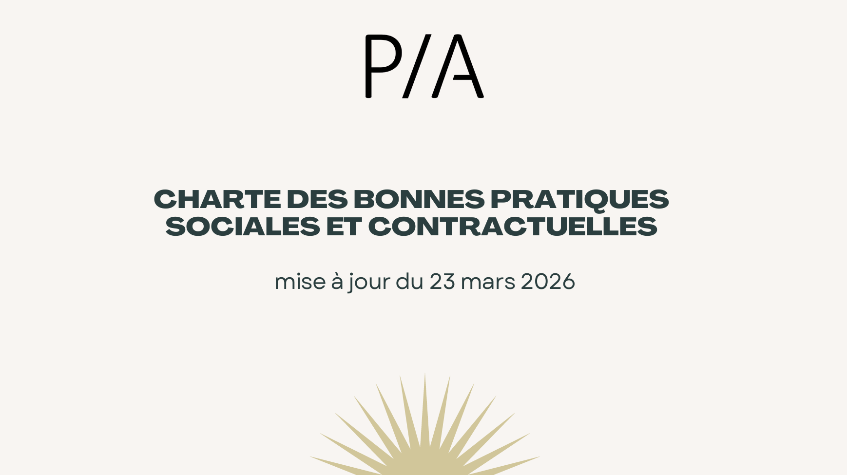 Mise à jour de la Charte des bonnes pratiques sociales et contractuelles des Producteurs Audio Indépendants