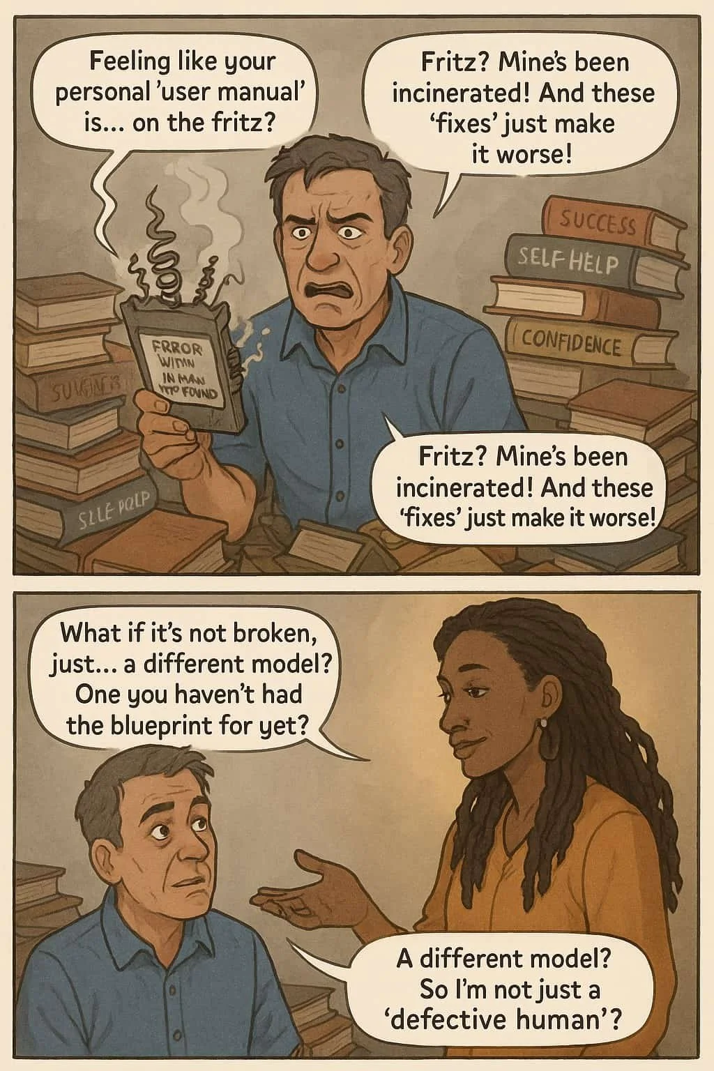 comic image of Human Design story