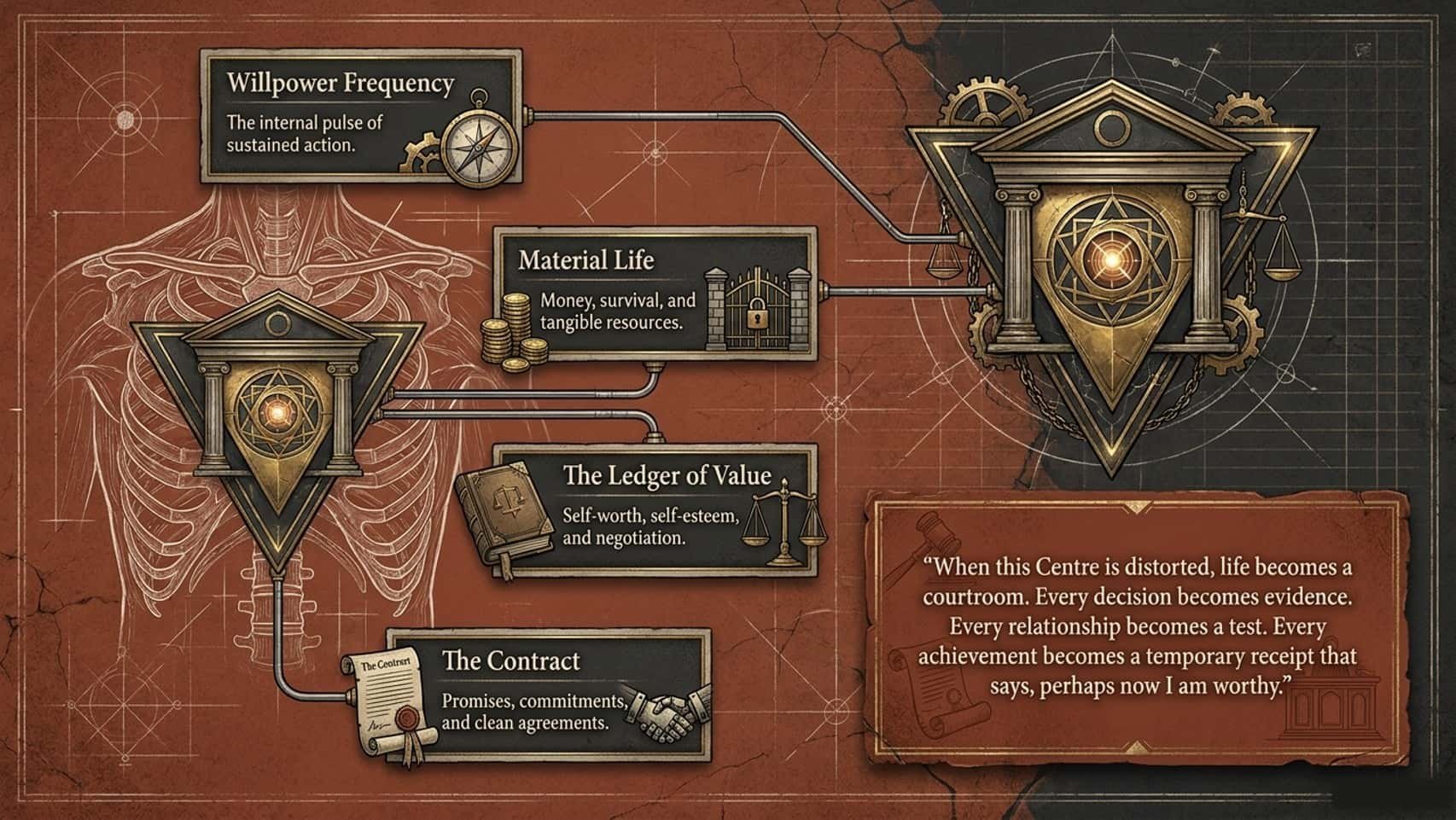 a slat indicating the heart centre of the human design system  through  storytelling