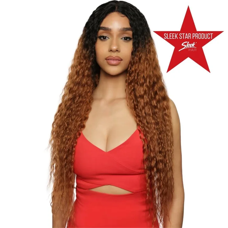 Hair by Sleek – Perruque Spotlight Premium Demi (Mélange de cheveux humains et synthétiques)