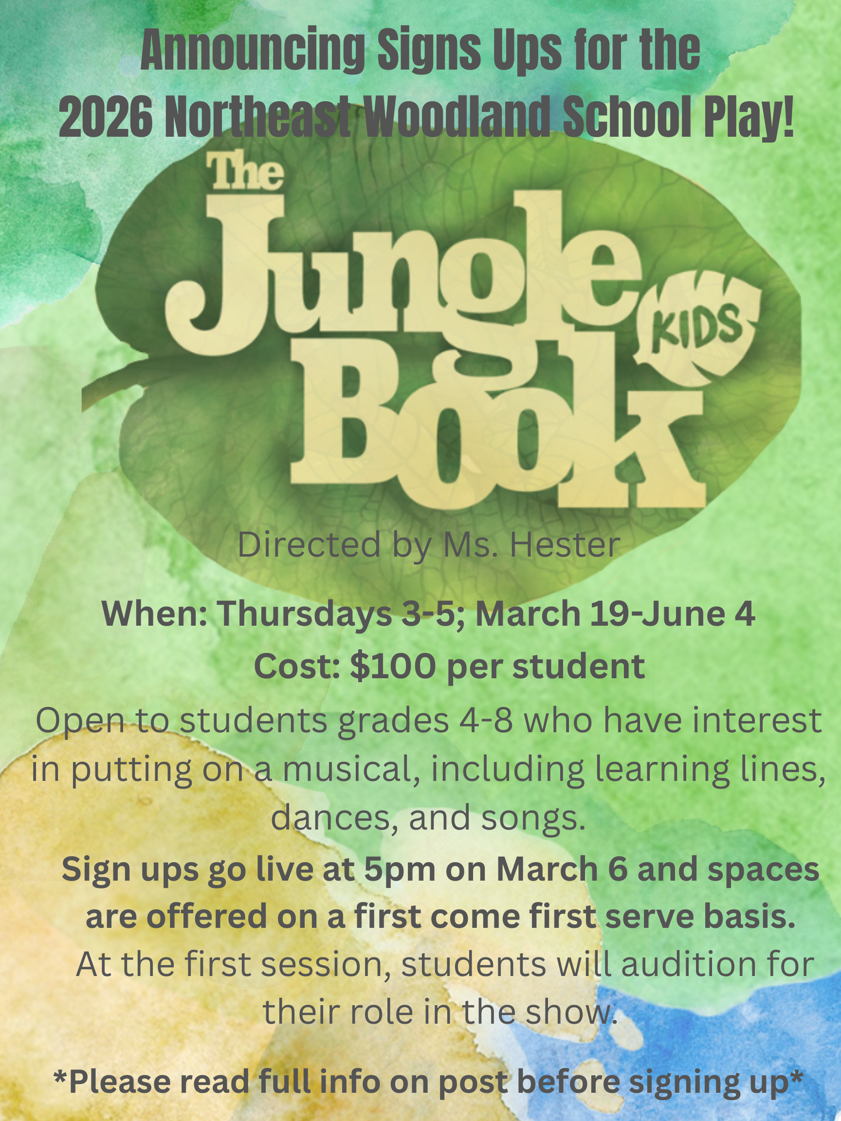 Jungle Book School Play