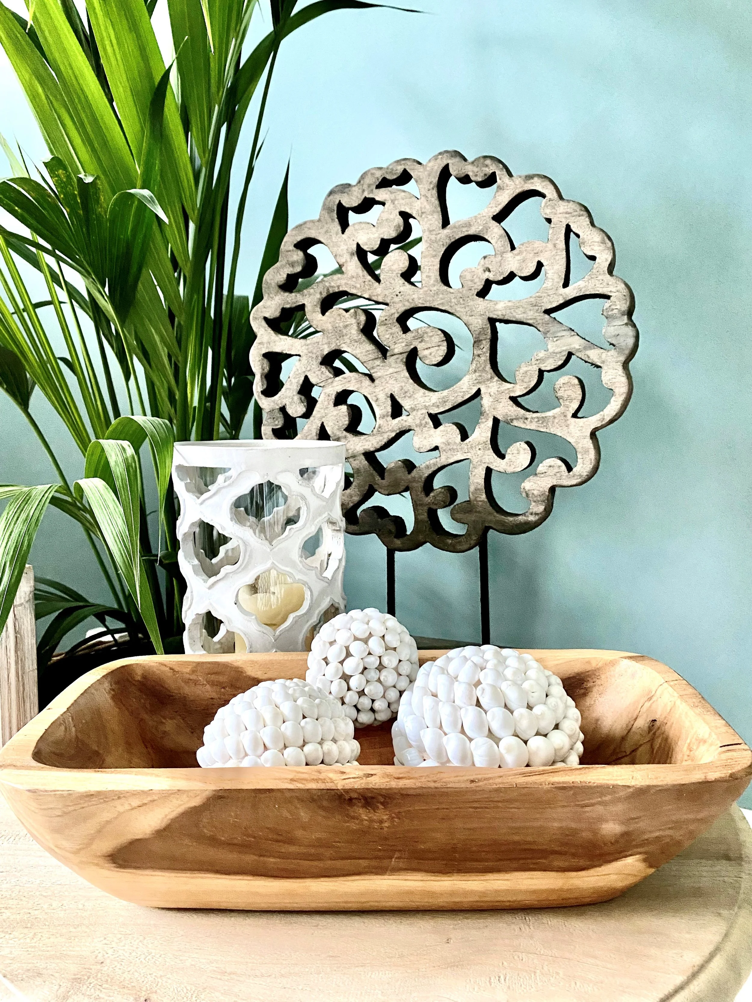 Lombok Decorative Shell Balls — Island Home Interiors