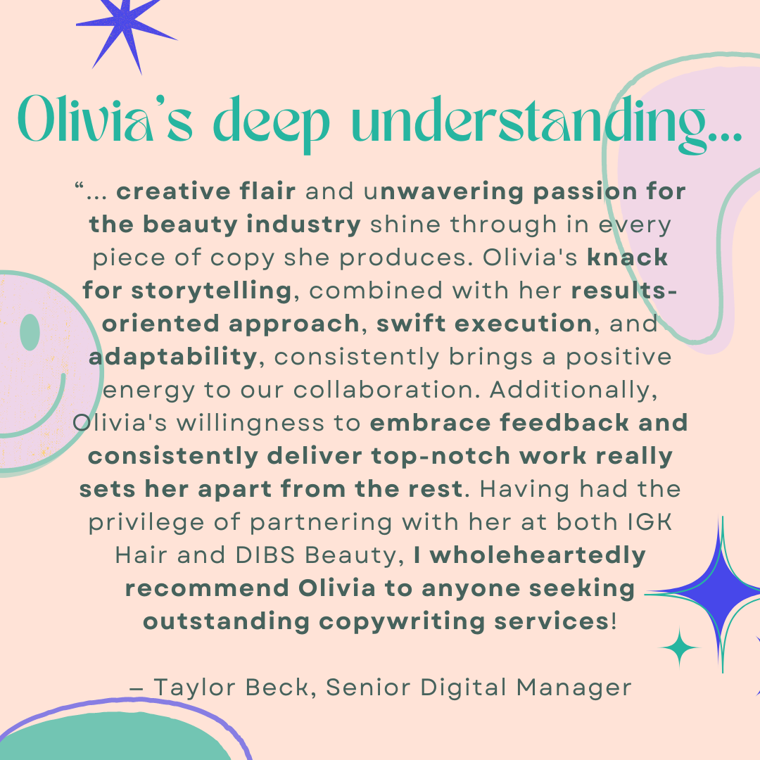 taylor beck IGK review freelance copywriter olivia breen.png