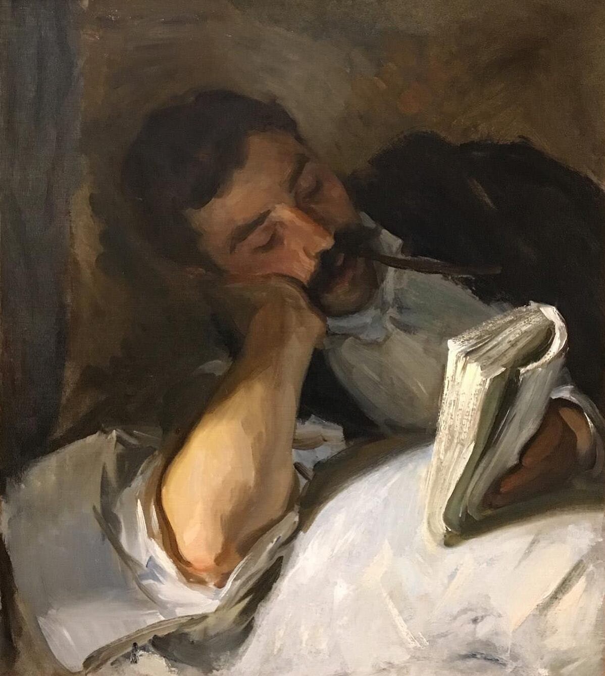 Man Reading (Nicola d&rsquo;Inverno)
John Singer Sargent